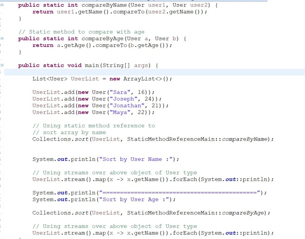 Java 8 Static Method